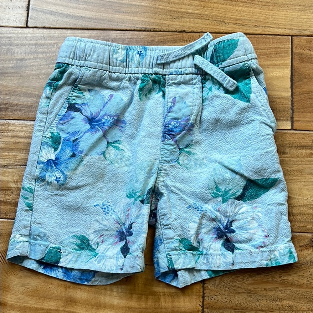 GAP Floral Kids Shorts - Blue and Green